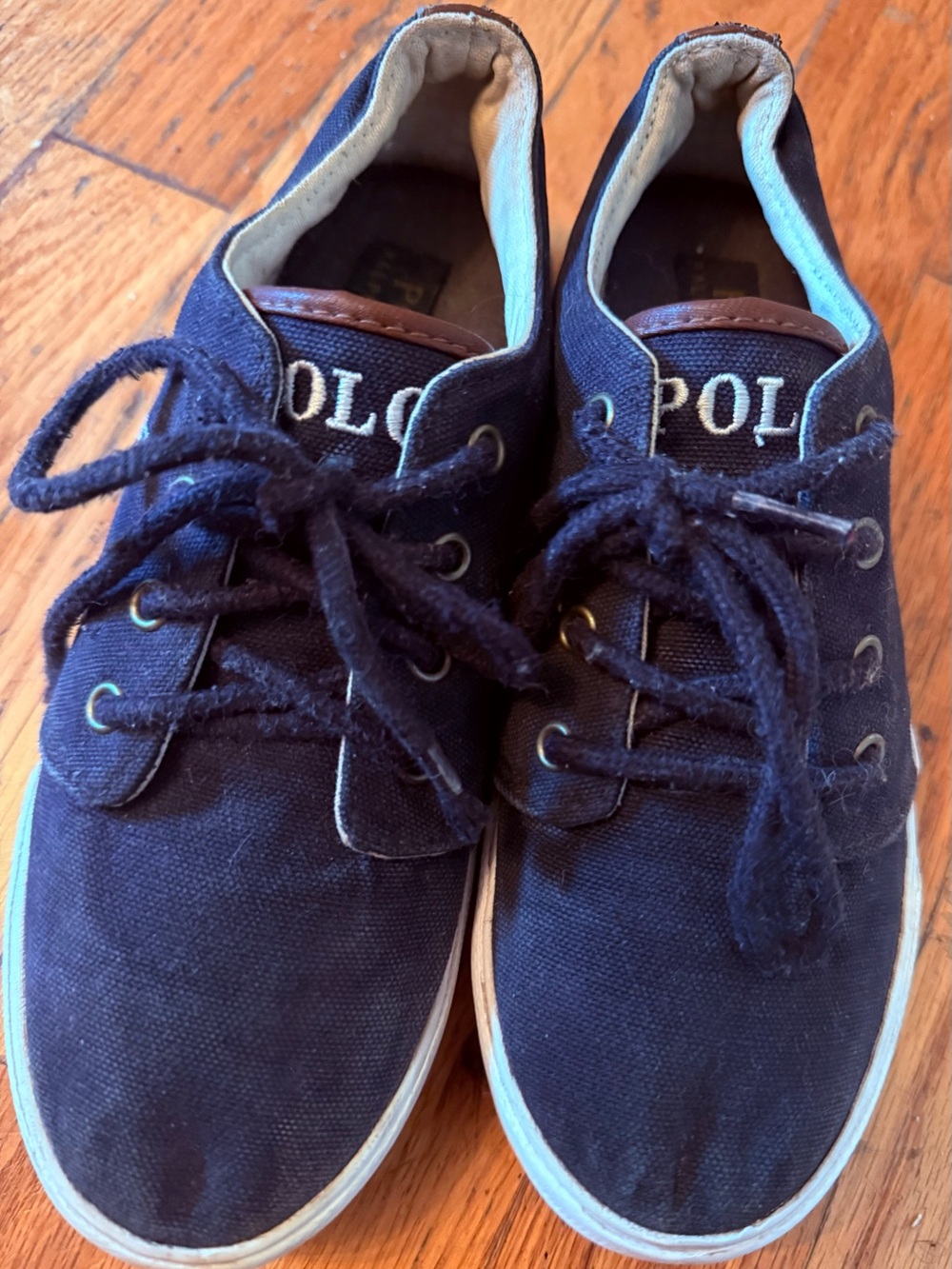 Polo by Ralph Lauren navy blue kids shoes